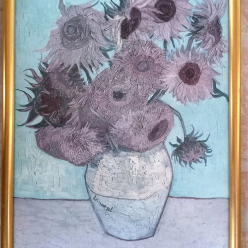 Sunflowers print frame 23×32