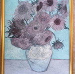 Sunflowers print frame 23×32