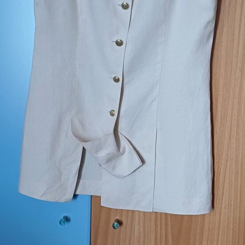Lucifair beige skirt and blouse set like new, size 46
