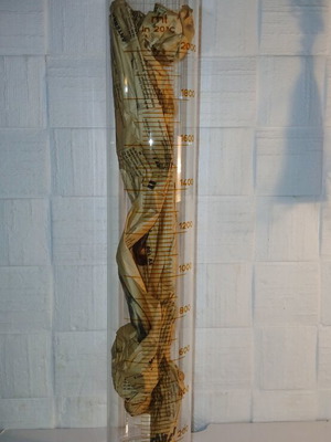 Kavalier vintage volumetric glass cylinder 2000 ml, 52 cm, new