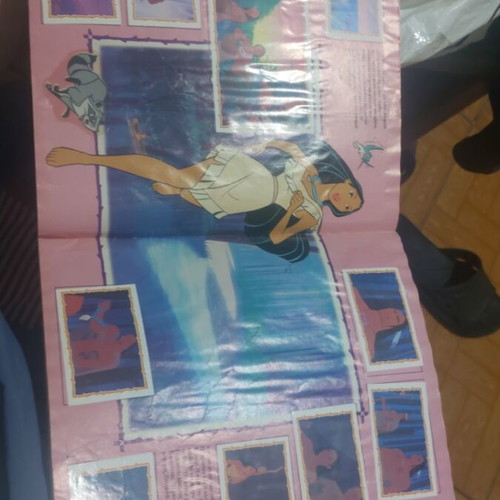 Pocahontas Album used, missing 7 stickers, with damages
