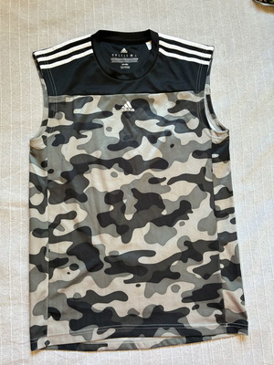 Adidas Climalite Camo Tank Top, grey black, size small
