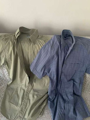 Summer shirts like new, pack of 2, Sprinter, size L, blue and olive