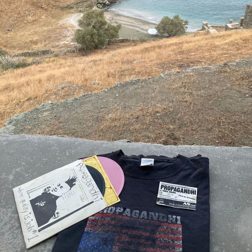 Propagandhi Rare Vintage Bundle: T-Shirt, 7" Vinyl EP & Original Ticket