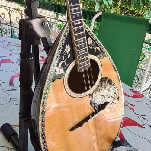 Bouzouki trichordo Matsikas like new with case and footrest