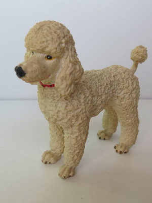 AAA Poodle Curly-Haired Dog Figurine like new, miniature