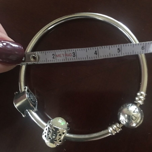 Silver bracelet with two elements new