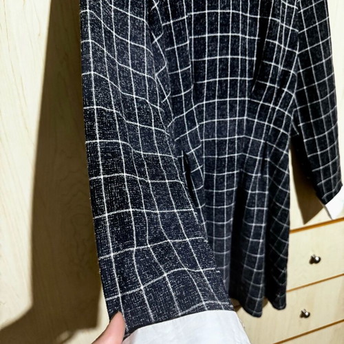 College style dress like new, size Small, gray checkered