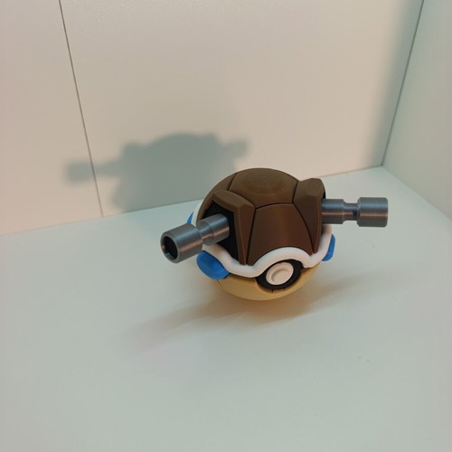 Blastoise Pokéball Clicker 3D printed collectible