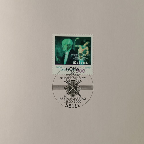 German stamps 1999 first day cover Bonn, mint block of four