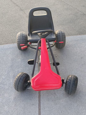 Παιδικό Go-Kart μεταχειρισμένο, κόκκινο πεντάλ με στιβαρό σκελετό