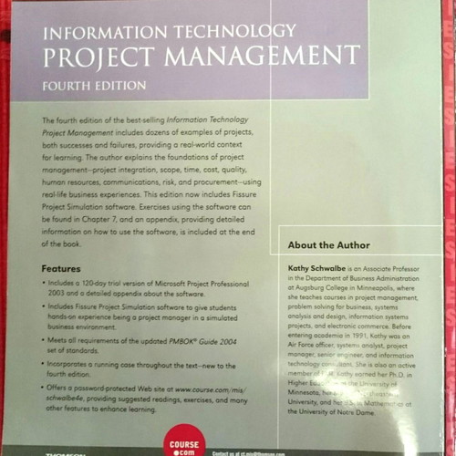 Information Technology Project Management 4th Edition Kathy Schwalbe