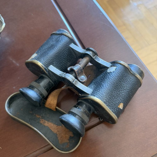 C.P. Goerz Berlin Armee Trieder Mod. 1908 military binoculars with case