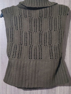Zara sleeveless sweater used, brown, size M