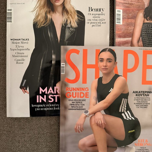 Elle, Madame Figaro & Shape magazines, set of 5