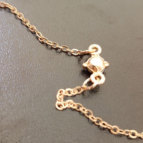 Steel bracelet new gold-colored with adjustable clasp