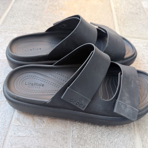 Crocs women's sandals like new, size 41/42, black