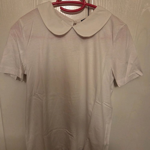 Zara blouse white with collar, small, like new