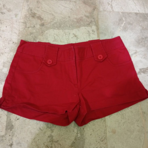 Red shorts size M like new