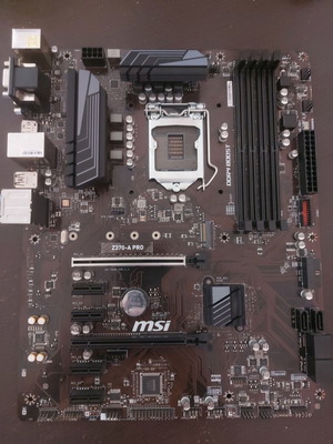 MSI Z370-A PRO motherboard with box