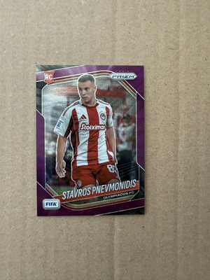 2025-26 Panini FIFA Prizm Rookie Stavros Pnevmonidis card, like new