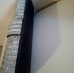 Evening clutch bag, black and silver