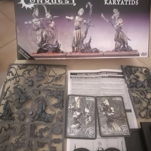 Conquest Miniatures Old Dominion Karyatids set like new