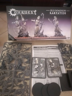 Conquest Miniatures Old Dominion Karyatids set like new