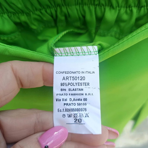 Green suit with crop jacket and skort new S/M