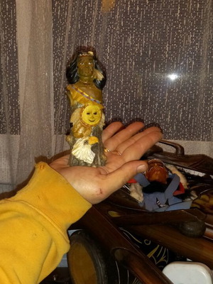 Small handmade figure collectible piece from Africa new