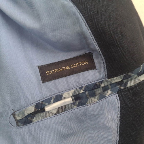 Massimo Dutti men's cotton jacket size 58 XXL like new, blue