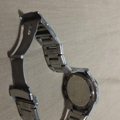 Fose stainless steel wristwatch used, Swiss quartz, date, 5ATM