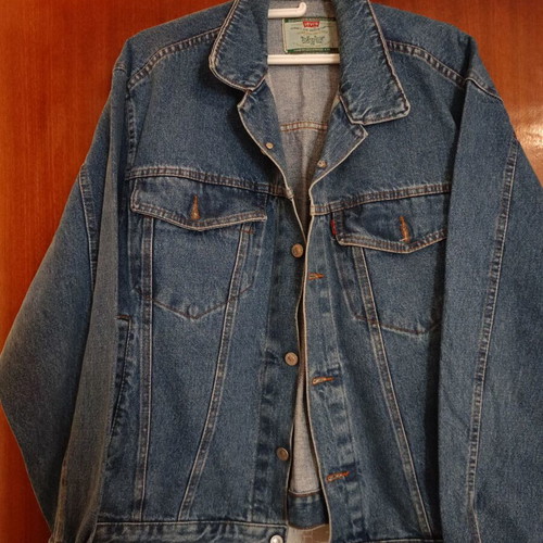 Levi's Vintage Denim Jacket 1980s relaxed fit size L/XL like new, blue