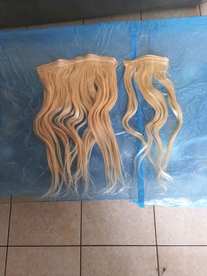Extension Τρέσα Μαλλιών Body Wave σαν καινούργιο, ξανθό πλατινέ 18 ίντσες ποιότητα ΑΑΑΑ