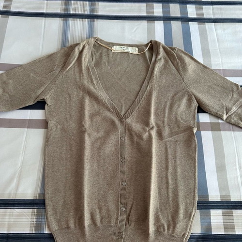 Zara knitted cardigan new, size M, beige