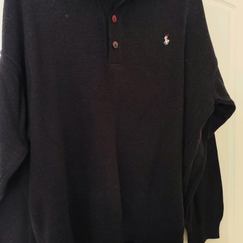 Men's blouse used, size L, blue