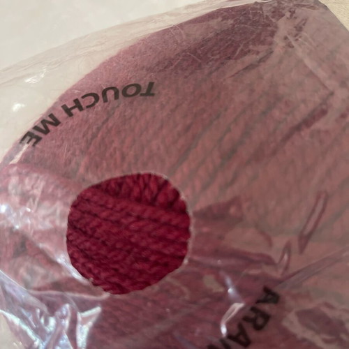 Yarn new 400g approx 800m claret burgundy color