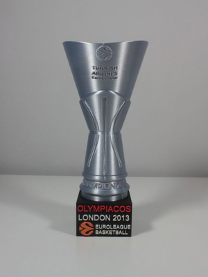 Olympiacos 2013 Euroleague Cup made to order with base