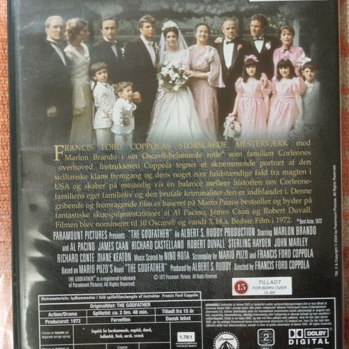 The Godfather DVD Trilogy used with Greek subtitles
