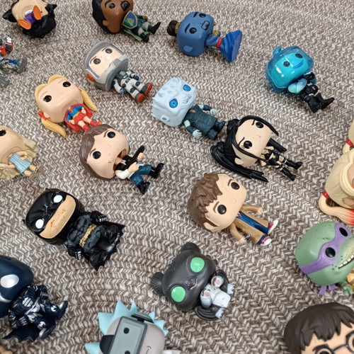 Funko Pop figures used, assorted collection