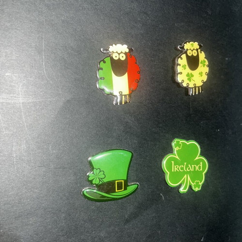 Irish magnets set of 4 used