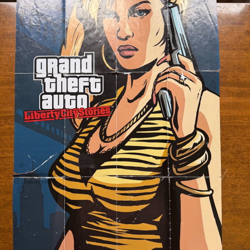 Αφίσα Grand Theft Auto Liberty City Stories μεταχειρισμένη, διπλής όψεως