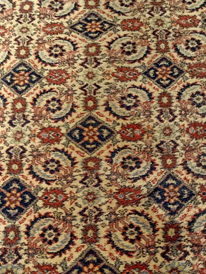 Handmade Bokhara rug used with vintage tribal pattern