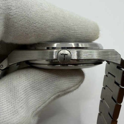 Tissot PRX Quartz watch, blue and silver