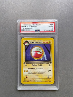Dark Electrode 2000 Pokemon Team Rocket 1st Edition PSA 9 σαν καινούργιο