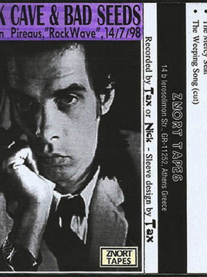 NICK CAVE, Σπάνια κασέτα Live, Rockwave 1998