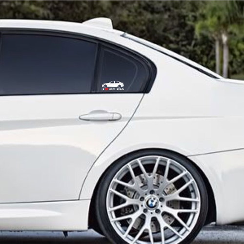 BMW E90 stickers new, matte foil, set of 26