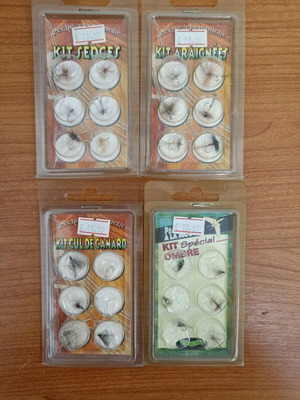 Ragot fly fishing flies pack of 4 cards new
