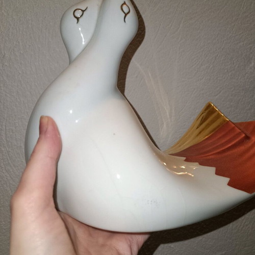 Ceramic duck used, decorative item