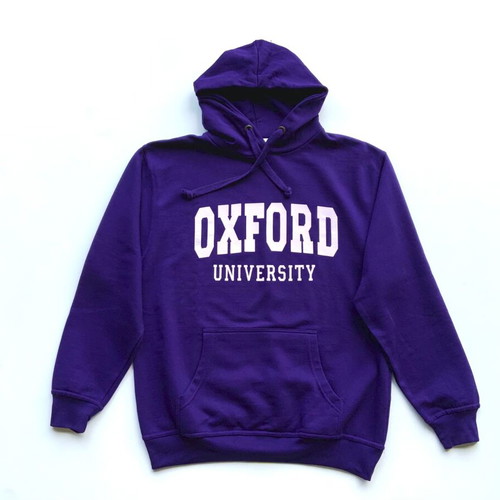Oxford University men's hoodie sweatshirt new, size M, purple
